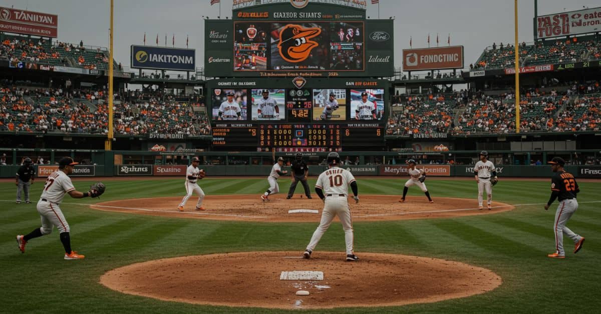 Baltimore Orioles vs San Francisco Giants Match Player Stats